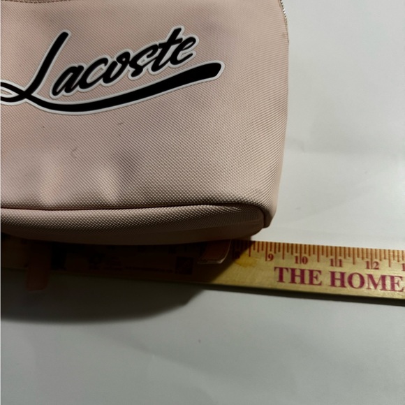 LACOSTE Script Logo Polyvinyl Backpack Light Pink School Travel Barbiecore Fairy main image 7